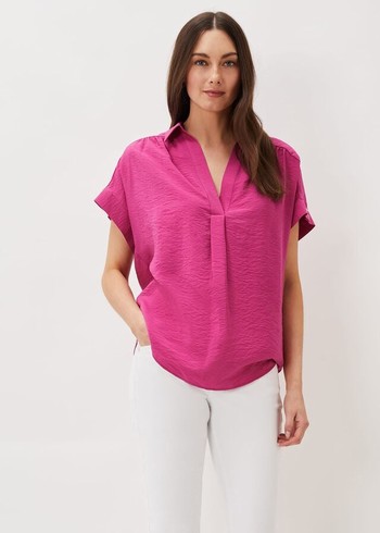 Phase Eight Thea Shirts Pink Canada | ZYAQCO-309